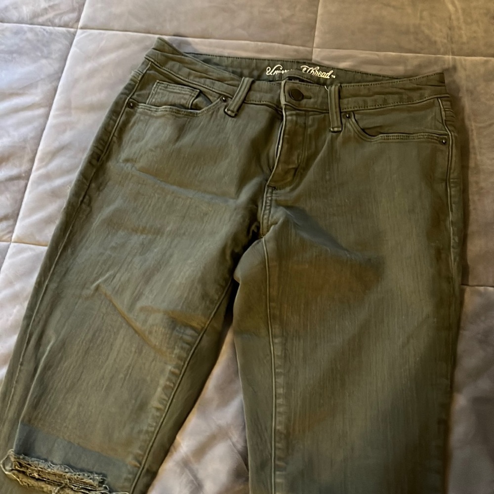 Size 6R Olive green jeans